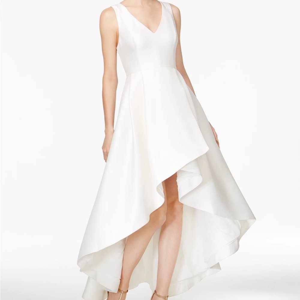 Calvin Klein White (Wedding) A-Line Dress
